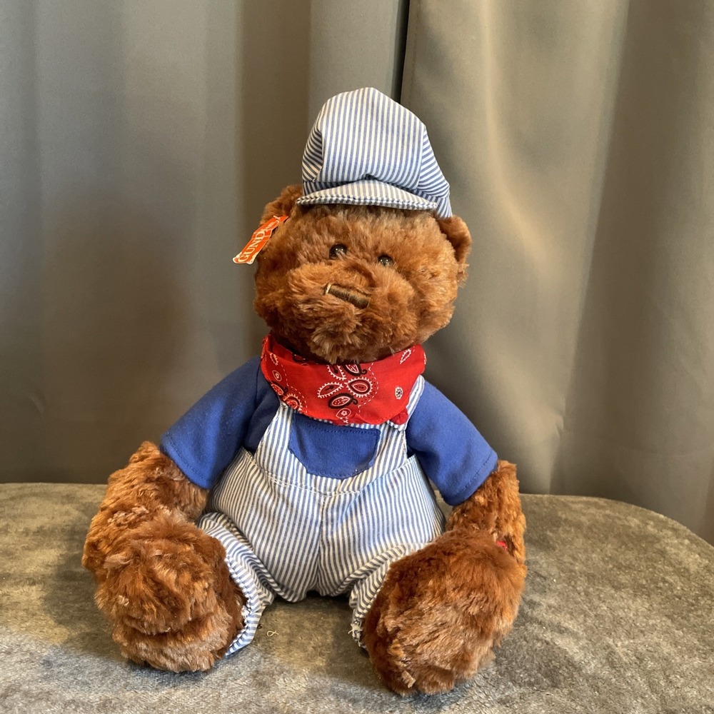 Gund Lionel Train Engineer Teddy Bear, 2010 & Sings "Working On The Railroad "